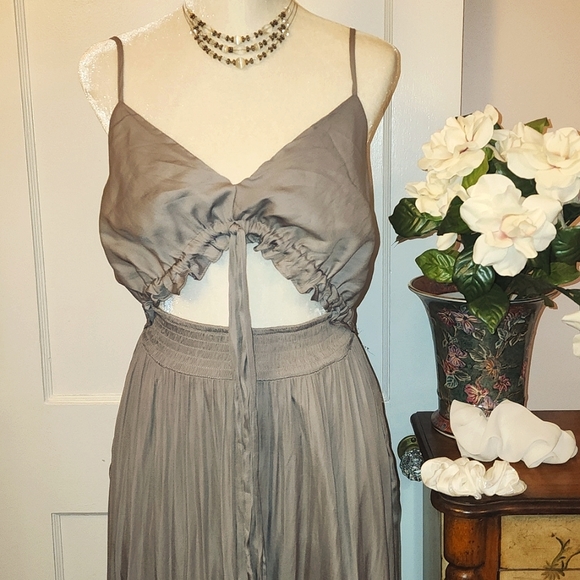 👒💐✈️🏖Mustard Seed Maxi Dress LG NWOT - Picture 3 of 10